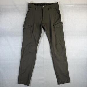 Projek Raw Pants Mens 30 Green Classic Fit Tech Tapered Performance Stretch